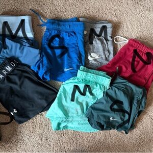 Nike Blue and Gray Athletic Shorts